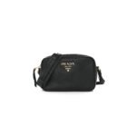 PRADA VITELLO PHENIX CAMERA BAG BLACK (20*15*8cm)