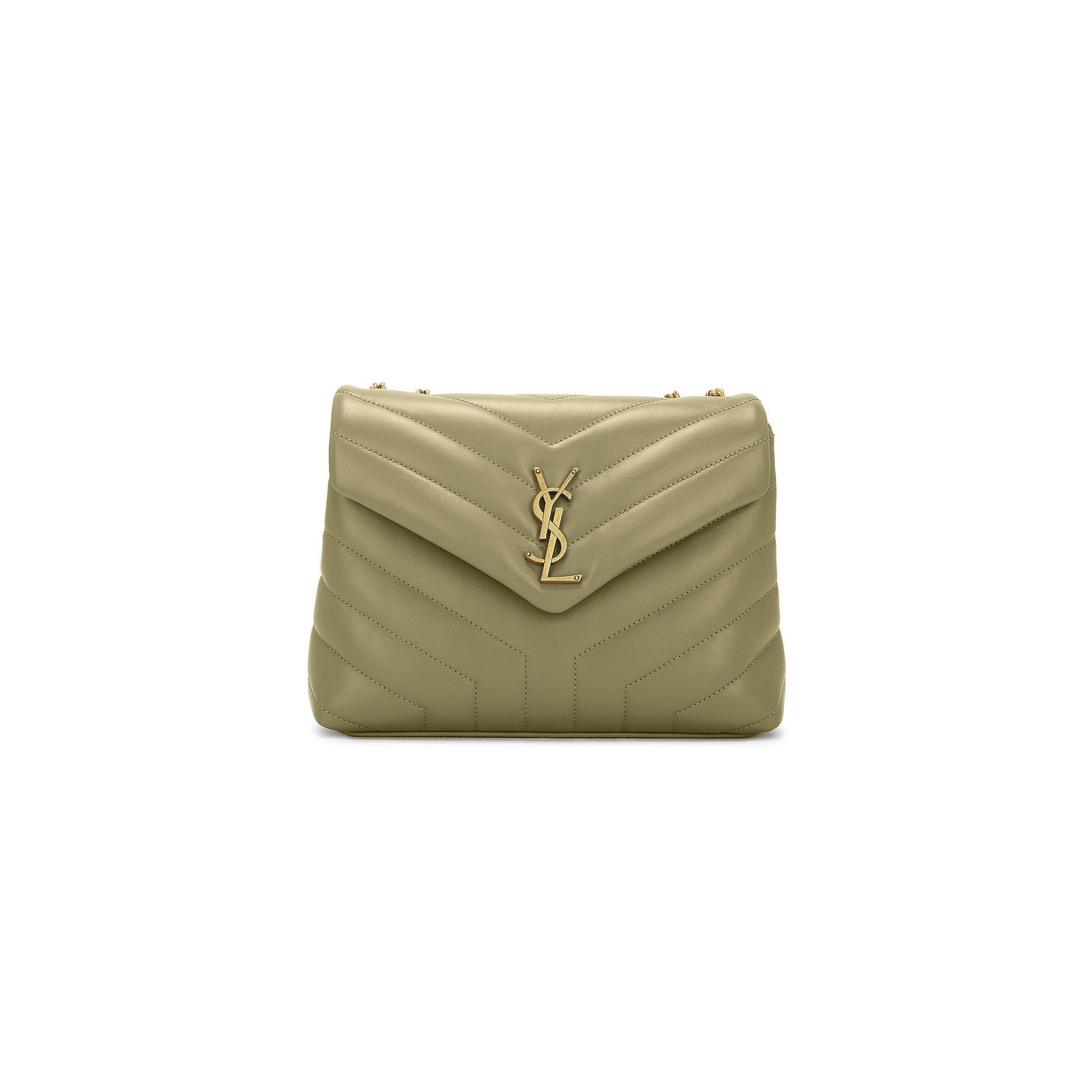 5f688b3dcdd892bd67495e6b7d36ce0d49041e54 YSL LOULOU SMALL CHAIN BAG IN QUILTED LEATHER 494699306588 (23*17*9cm) - Image 1