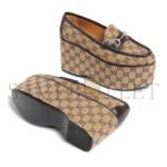 GUCCI WOMEN'S GUCCI HORSEBIT PLATFORM LOAFER 786009 - Image 5