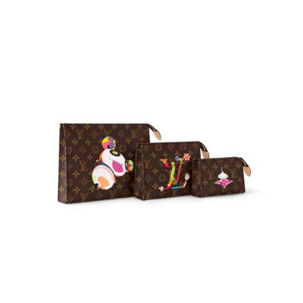 LOUIS VUITTON MURAKAMI LV X TM TRIO TOILETRY POUCH M13762 (25*20*6cm)