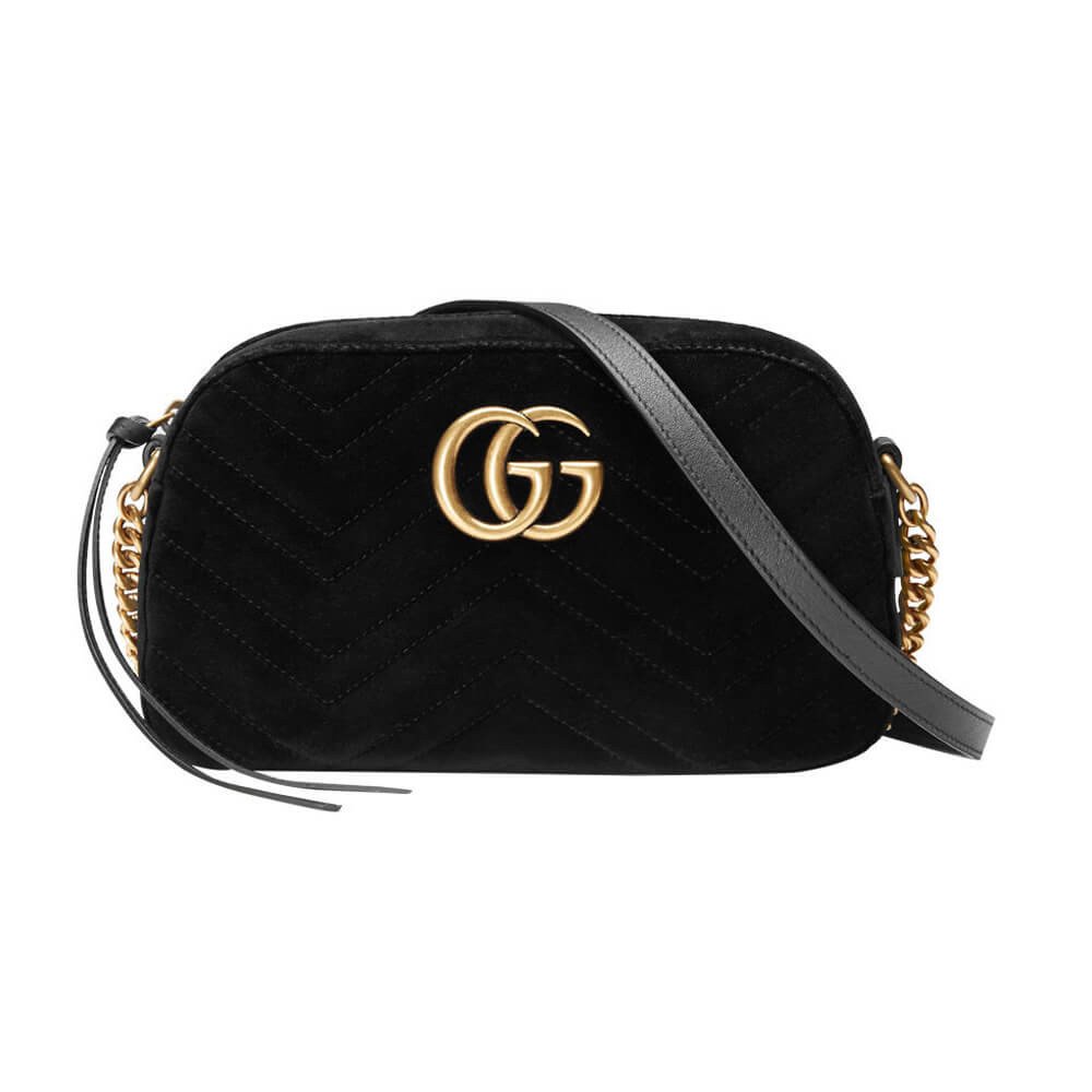 5fdd84a71b3d863ba76f702a959de6797d6a077c Gucci GG Marmont Velvet Small Shoulder Bag 447632 - Image 1