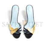 VALENTINO FOLIEFOLIAGE SUEDE SLIDE SANDAL 65MM 6W0S0MH3KMN_DQL - Image 4