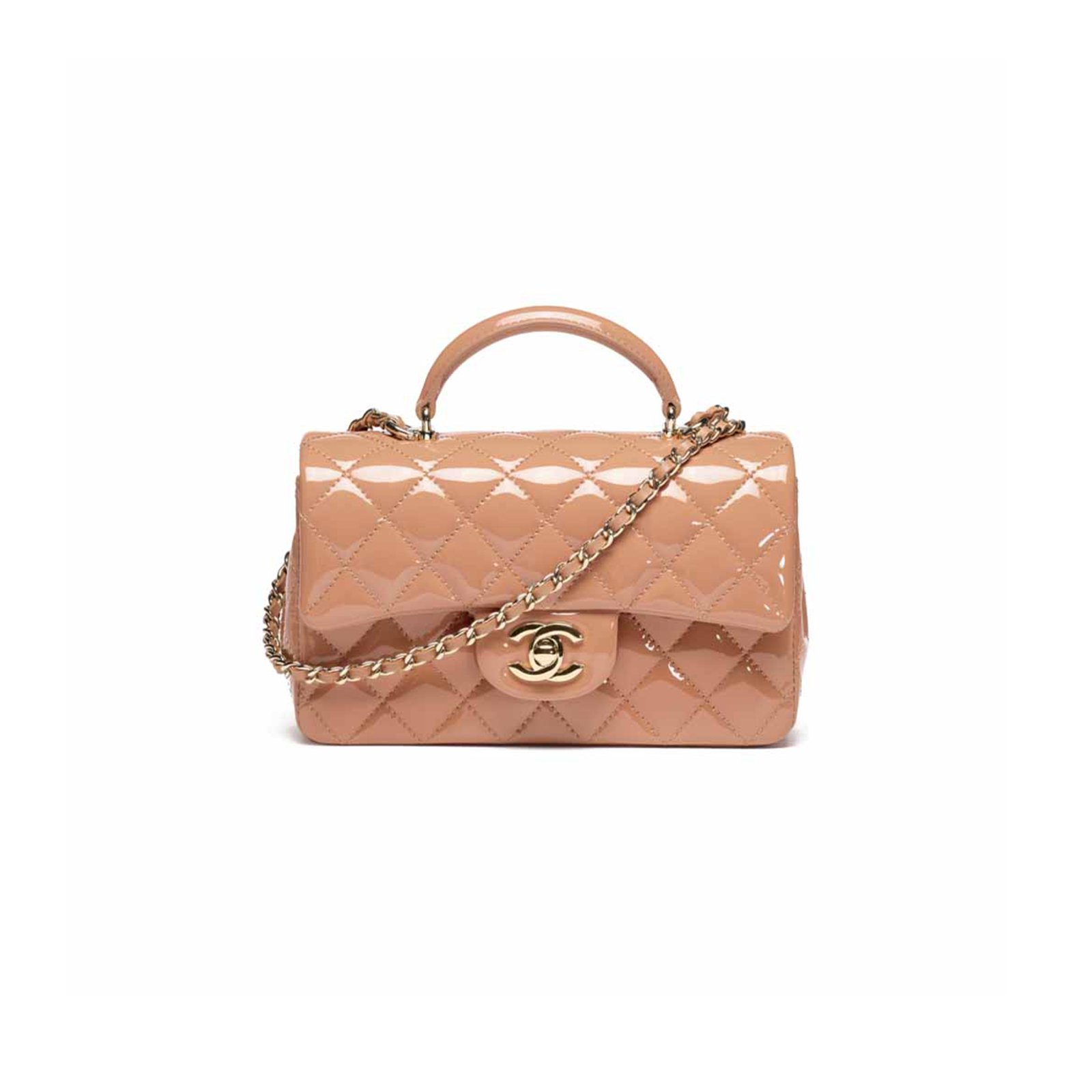 6055c904a5ada247d3827f88ca4de6af8ef8839d CHANEL MINI CLASSIC HANDBAG WITH TOP HANDLE�AS2431 (20*12*6cm) - Image 1