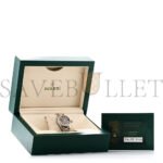 ROLEX STAINLESS STEEL 18K YELLOW GOLD DIAMOND BLACK MOTHER OF PEARL 31MM OYSTER PERPETUAL DATEJUST WATCH 278383RBR - Image 2