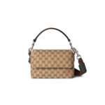 GUCCI GG CANVAS SMALL CROSSBODY BAG 821617 (19*15*7cm)