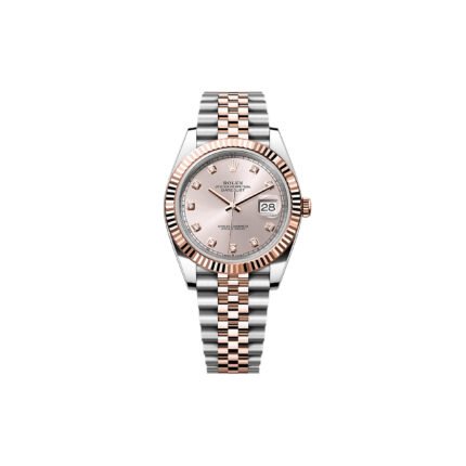 ROLEX DATEJUST 41 OYSTER, 41 MM, OYSTERSTEEL AND EVEROSE GOLD WATCH 126331-0008
