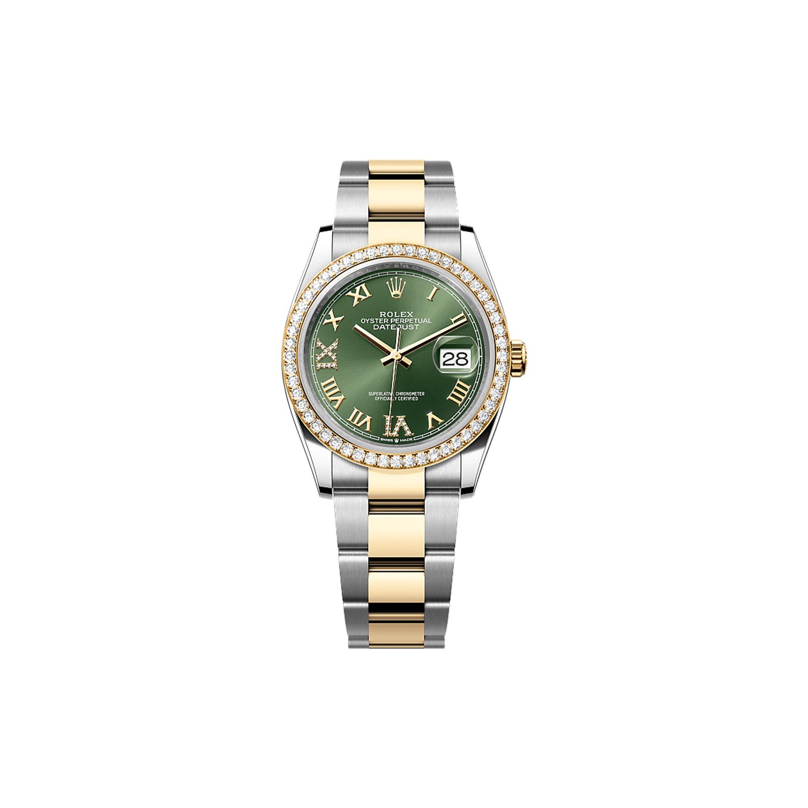 6163917e32b0d2baad00b0c8ebee15a89dea9d7a ROLEX DATEJUST 36 OYSTER, 36 MM, OYSTERSTEEL, YELLOW GOLD AND DIAMONDS WATCH 126283RBR-0012 - Image 1