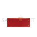HERM�S MASTER KELLY 25 OSTRICH SELLIER RED GOLD HARDWARE (25*17*7cm) - Image 4