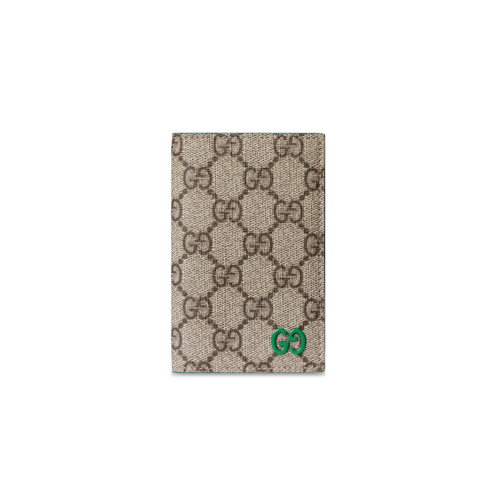 63555a9194859c64227d431398beac3c0a766ed2 GUCCI GREEN INTERIOR GG LONG CARD CASE 768249 (15*12cm) - Image 1