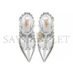 VALENTINO ROCKSTUD MIRROR-EFFECT PUMP WITH MATCHING STRAPS AND STUDS 100MM 3W2S0393WRP_S13 - Image 5