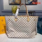 Louis Vuitton Damier Azur Canvas Neverfull GM N41604 Pink - Image 4