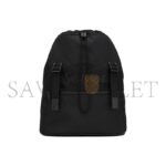 YSL SAINT LAURENT BACKPACK IN ECONYL庐 AND VEGETABLE-TANNED LEATHER 756285FACEO1000 (45*44*24cm) - Image 2