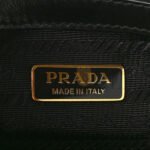 PRADA SAFFIANO LUX LOGO EMBOSSED LARGE HANDBAG BLACK (33*25*11cm) - Image 5