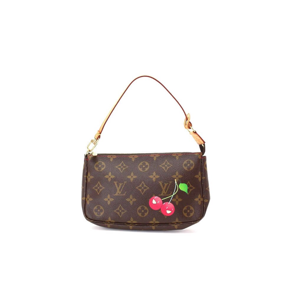 654fcf83617cee7edf7e0f21b1d642350fa7ea27 Louis Vuitton Monogram Cherry Pochette Accessoires M95008 - Image 1