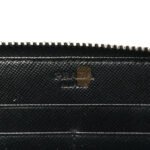 PRADA SAFFIANO METAL ZIP AROUND WALLET BLACK (18*10*2cm) - Image 6