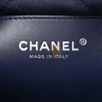 CHANEL STITCHED DENIM QUILTED MINI CHANEL 22 BLUE (19*18*6cm) - Image 9