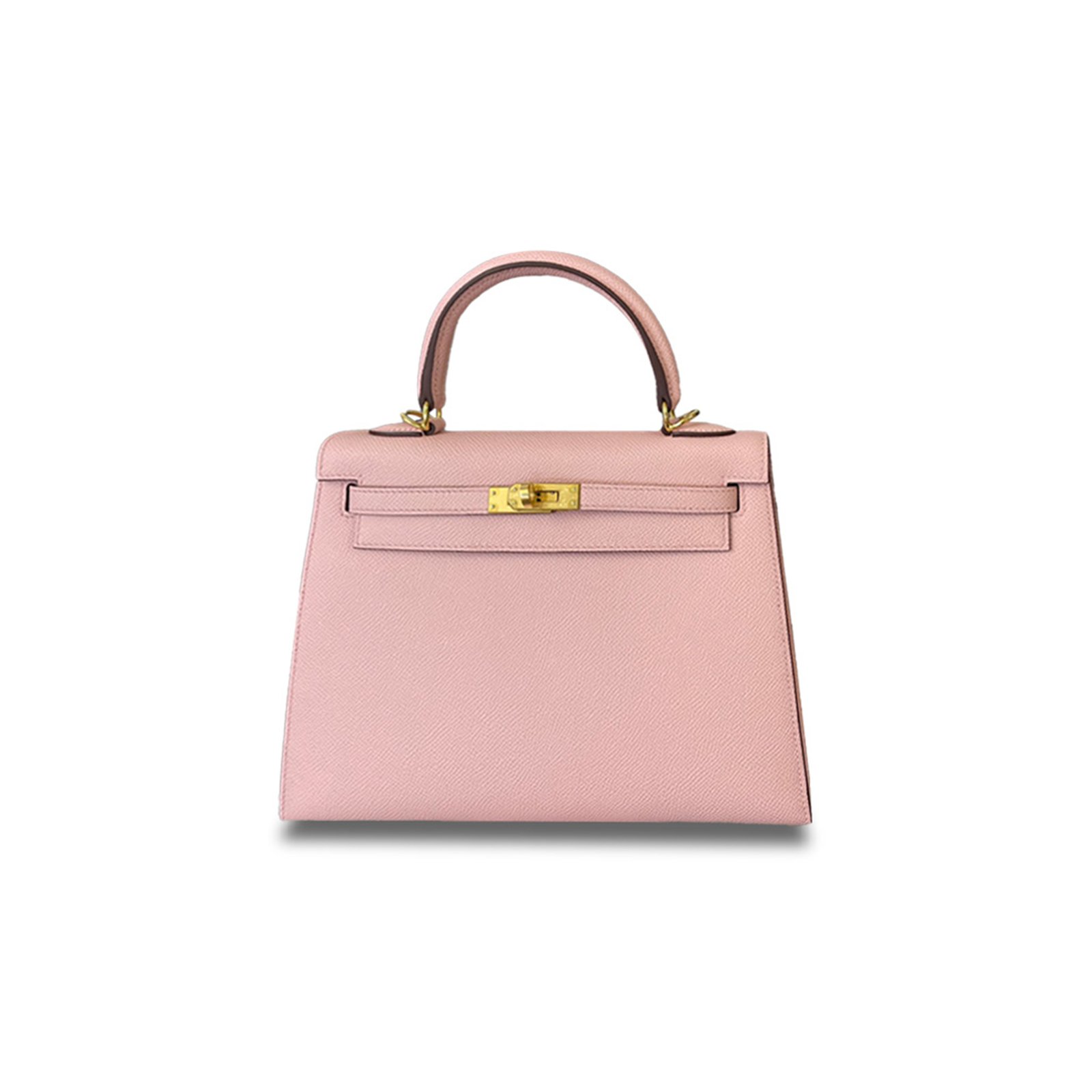 665d33a00a431a14baa2aa877982d067397ce93f HERM�S MASTER KELLY 28 EPSOM 3Q PINK GOLD BUCKLE (28*22*10cm) - Image 1