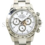 ROLEX DAYTONA COSMOGRAPH CARD WHITE DIAL MENS WATCH 40MM 116520 - Image 2