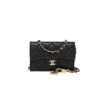 CHANEL CAVIAR QUILTED BELT BAG BLACK GOLD HARDWARE A81081 (10.5*7*2.5cm)