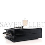 PRADA BRUSHED CALFSKIN FLORAL MINI RE-EDITION 1995 TOTE BLACK (22*15*7cm) - Image 3