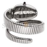 BVLGARI DIAMOND PAVE 18K WHITE GOLD SERPENTI TUBOGAS WOMEN'S WRISTWATCH 102005 - Image 2