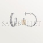 CARTIER LOVE�HOOP EARRINGS, MEDIUM MODEL, PAVED N8515193 - Image 5
