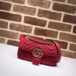 Gucci GG Marmont Velvet Shoulder Bag 446744 - Image 2