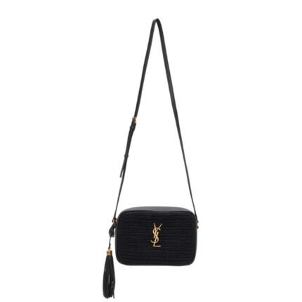 YSL LOU CAMERA BAG IN RAFFIA 211418F048193 (23*16*6cm)