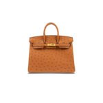 HERM�S MASTER BIRKIN 30 OSTRICH LEATHER EARTHY YELLOW GOLD BUCKLE H041933CK69 (30*22*16cm)
