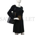 PRADA VITELLO DAINO SIDE ZIP TOTE BLACK (36*30*13cm) - Image 2