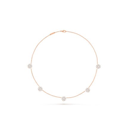 VAN CLEEF ARPELS FLEURETTE NECKLACE, 5 FLOWERS VCARPEBE00