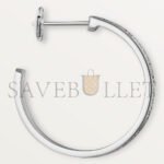 CARTIER LOVE�HOOP EARRINGS, MEDIUM MODEL, PAVED N8515193 - Image 7