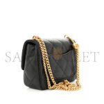 CHANEL CAVIAR QUILTED MINI SWEETHEART FLAP BLACK (20*14*8cm) - Image 4