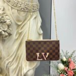 Louis Vuitton Damier Ebene Double Zip Pochette N60254 - Image 4