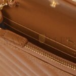 YSL CASSANDRE ENVELOPE CHAIN WALLET IN GRAIN DE POUDRE EMBOSSED LEATHER 393953589777 (19*12.5*3.5cm) - Image 2