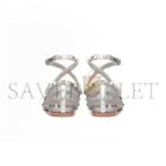 VALENTINO ROCKSTUD MESH BALLERINA WITH CRYSTALS 5W2S0HB6UQX_KSP - Image 4