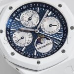 AUDEMARS PIGUET ROYAL OAK WHITE CERAMIC PERPETUAL CALENDAR MOON PHASE WATCH 26579CB.OO.1225CB.01 - Image 2