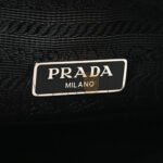 PRADA SAFFIANO TESSUTO NYLON VELA BUCKET WRISTLET BLACK (22*15*10cm) - Image 5