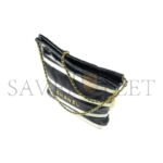 CHANEL 22 SHINY CALFSKIN STRIPED AS3260 (42*39*8cm) - Image 4