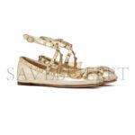VALENTINO ROCKSTUD LAMINATED NAPPA LEATHER BALLERINA 4W2S0HB6JXH_R16 - Image 3