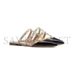 VALENTINO ROCKSTUD PATENT-LEATHER MULE 5W2S0H15VNW_N91 - Image 3