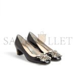 VALENTINO PRESHOES KIDSKIN PUMPS WITH CRYSTALS 45MM 6W2S0LM3MSC_R2D - Image 2