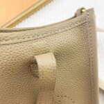 Hermès Evelyn TOGO mini phone bag Grey 336 size: 18*12.5*4cm - Image 4