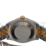 ROLEX STAINLESS STEEL 18K YELLOW GOLD DIAMOND 31MM OYSTER PERPETUAL DATEJUST WATCH OLIVE GREEN ROMAN 278273 - Image 4