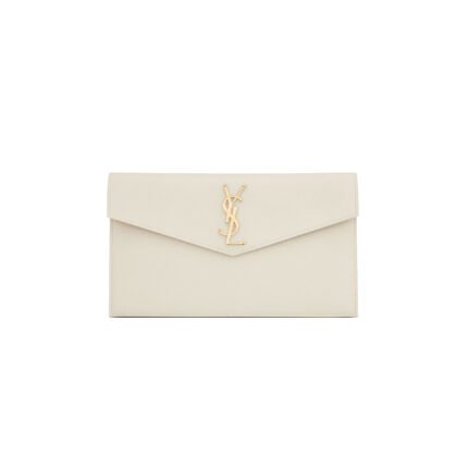 YSL UPTOWN POUCH IN GRAIN DE POUDRE LEATHER 5657391GF0J9207 (27*16*2cm)