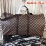 Louis Vuitton Damier Ebene Canvas Keepall Bandouliere 55 N41414 - Image 4