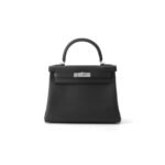 HERM�S MASTER KELLY 28 RETOURNE BLACK TOGO LEATHER (28*22*10cm)