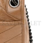 YSL NIKI MEDIUM CHAIN BAG IN CRINKLED VINTAGE LEATHER 6331581205076 (28*20*8.5cm) - Image 6