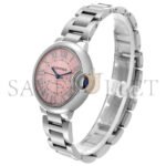 CARTIER BALLON BLEU MIDSIZE STEEL PINK DIAL LADIES WATCH W6920041 - Image 2