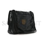 YSL NIKI LARGE IN CRINKLED VINTAGE LEATHER 498830250046 (32*23*9cm) - Image 2